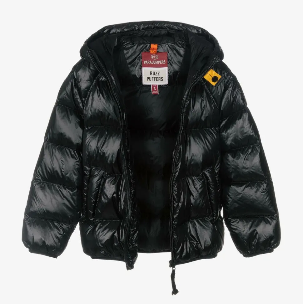 Black Hooded Down Puffer Jacket