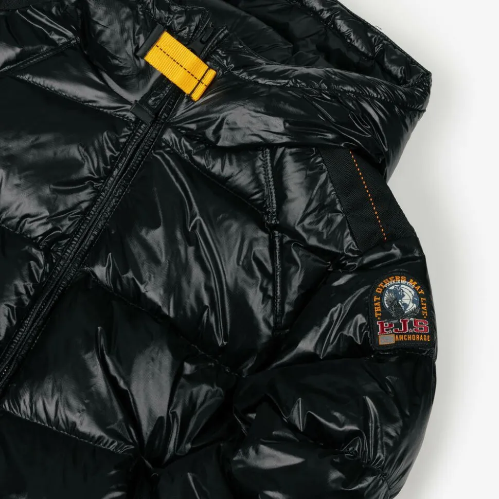 Black Hooded Down Puffer Jacket