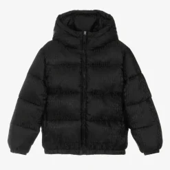 Black Hooded Puffer Jacket
