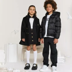 Black Hooded Puffer Jacket