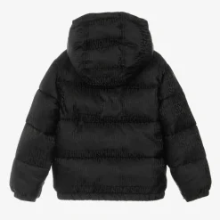 Black Hooded Puffer Jacket