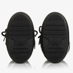 Black Icon Glance Satin Snow Boots