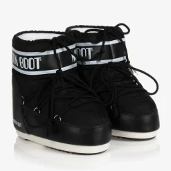 Black Icon Low Nylon Snow Boots