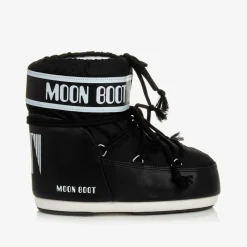 Black Icon Low Nylon Snow Boots