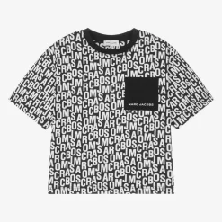 Black Jumbled Logo T-Shirt