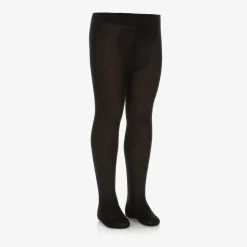 Black Knitted Wool Tights