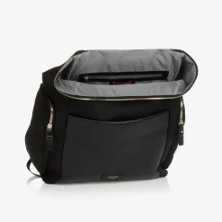 Black Leather Alyssa Changing Bag (38cm)