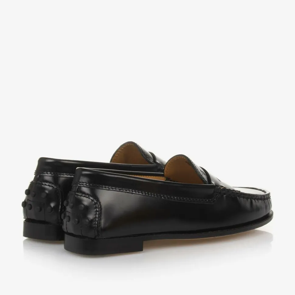 Black Leather Loafers