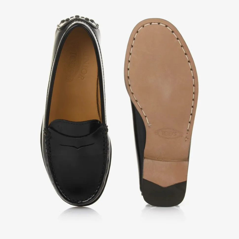 Black Leather Loafers