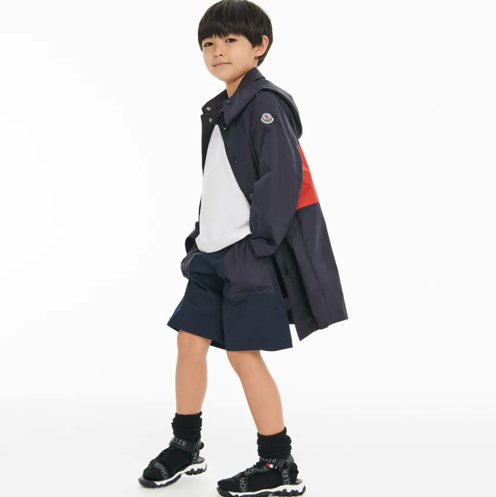 Black Logo Sporty Sandals