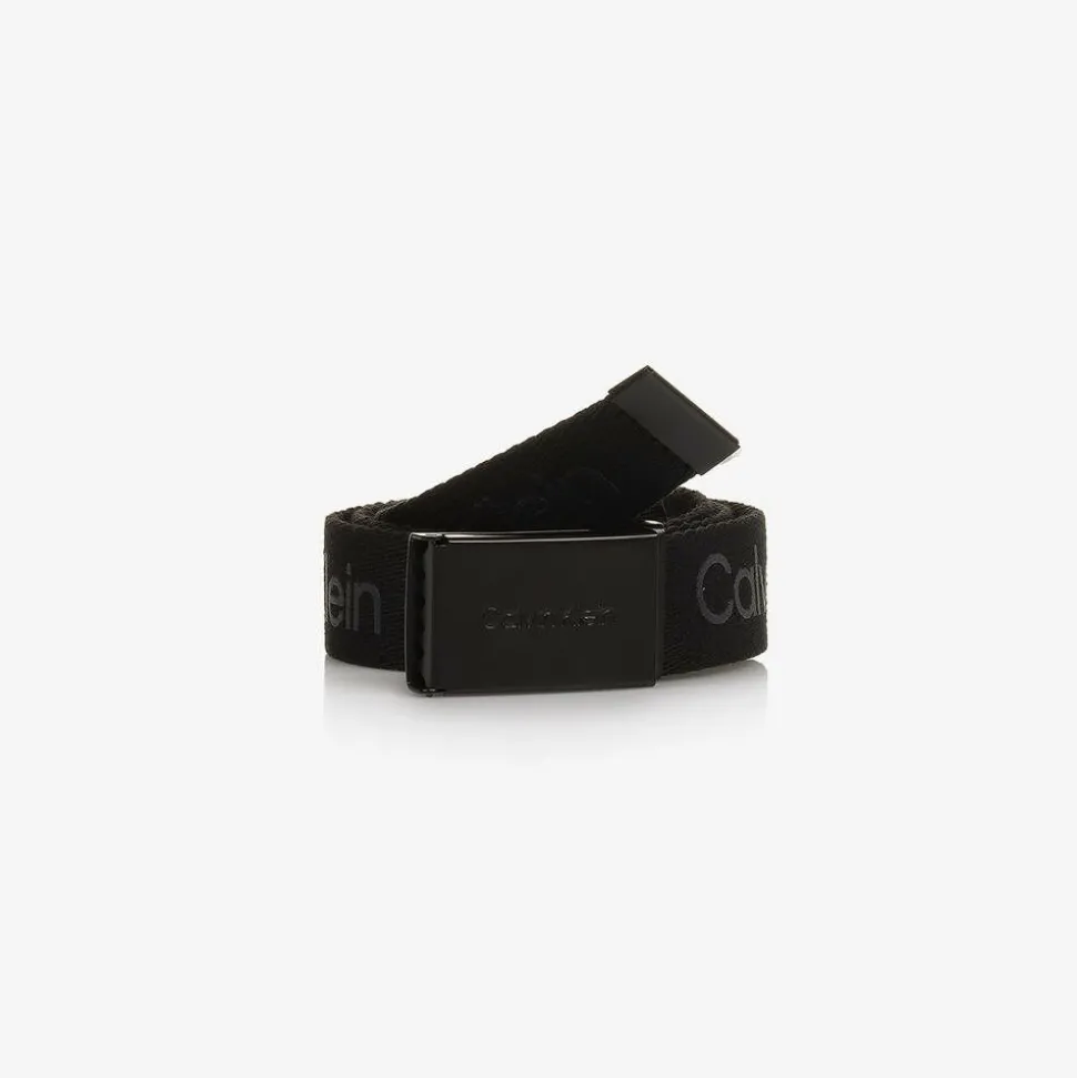 Black Logo Web Belt