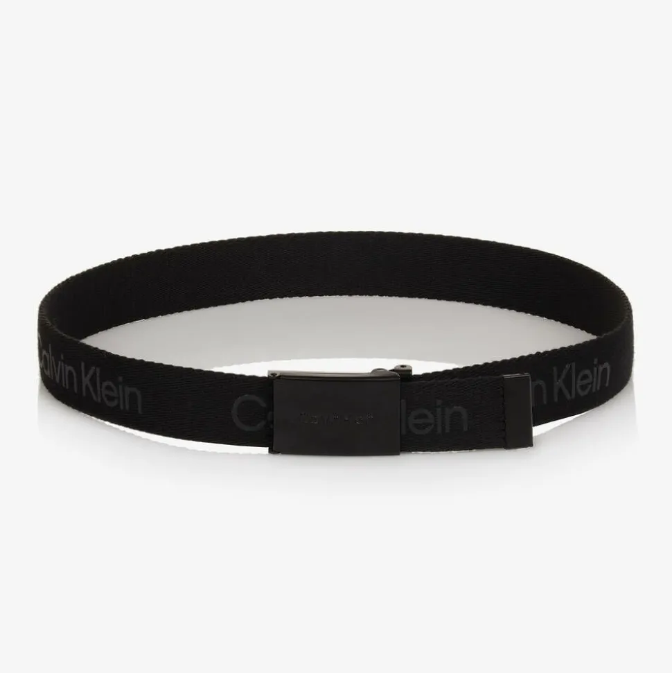 Black Logo Web Belt