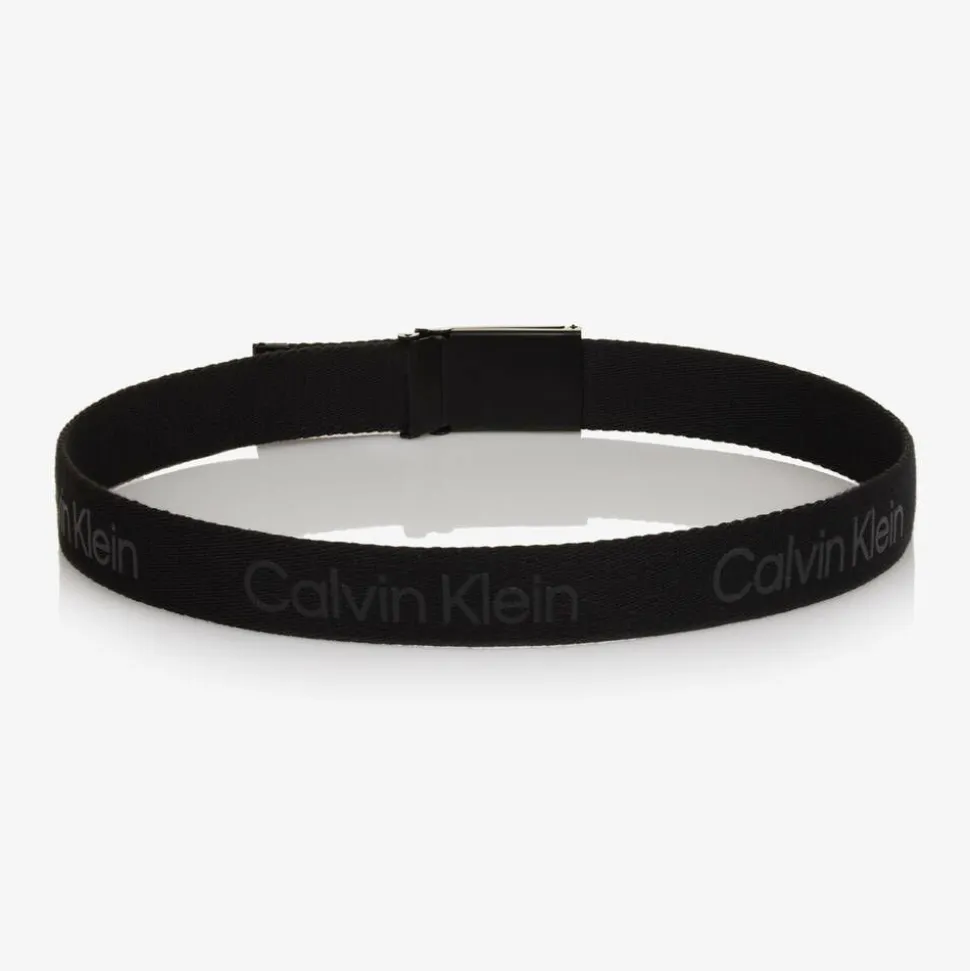 Black Logo Web Belt