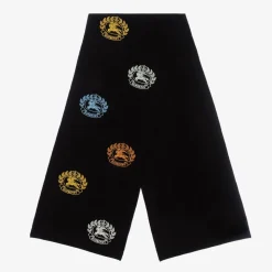 Black Merino Wool Scarf (128cm)