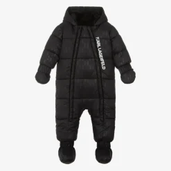 Black Monogram Snowsuit