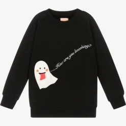 Black Organic Cotton Ghost Sweatshirt