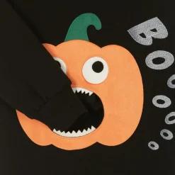 Black Organic Cotton Pumpkin Sweatshirt