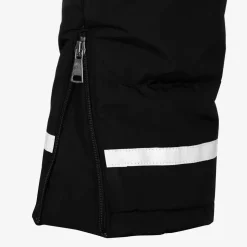 Black Padded Hooded Snowsuit