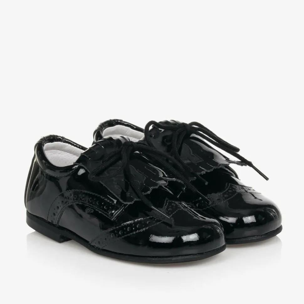 Black Patent Leather Brogues