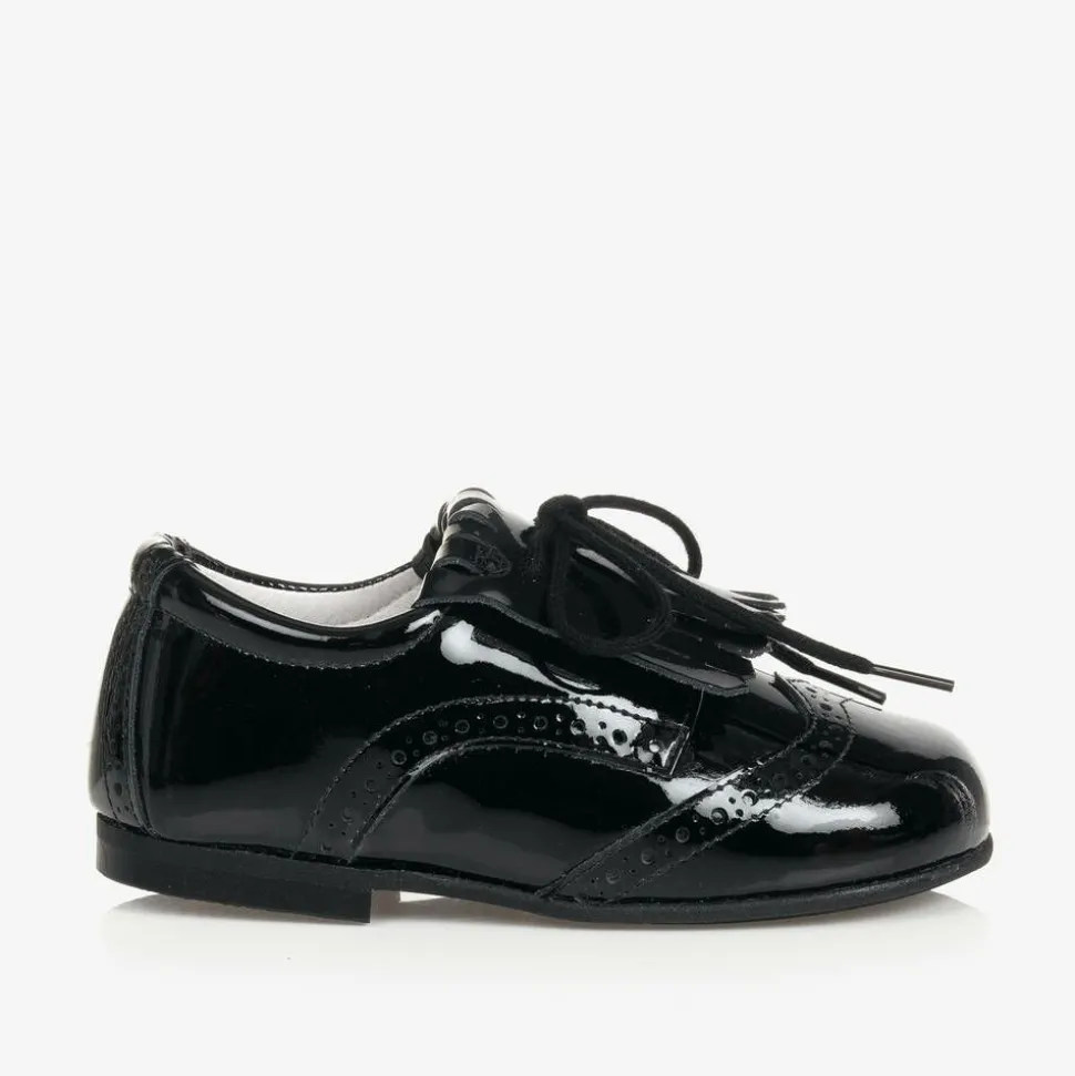 Black Patent Leather Brogues