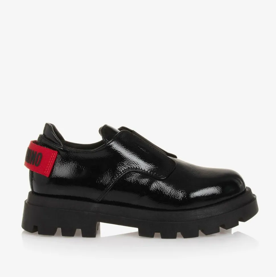 Black Patent Leather Loafers