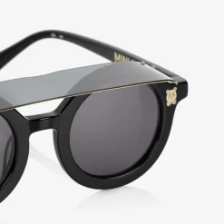 Black Round Visor Sunglasses