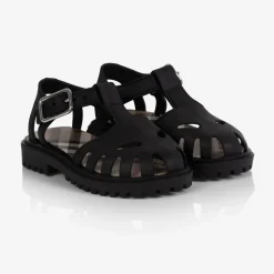 Black Rubber Sandals
