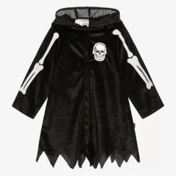 Black Skeleton Costume Cape
