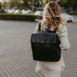 Black St James Leather Changing Bag (37cm)