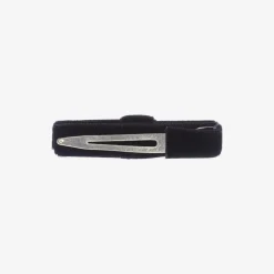 Black Velvet Bow Clip (4.5cm)