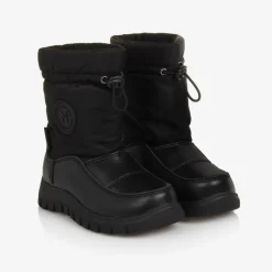 Black Waterproof Snow Boots