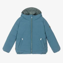 Blue & Green Reversible Puffer Jacket