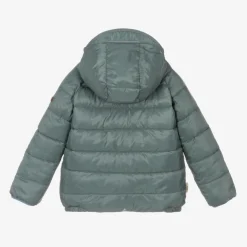 Blue & Green Reversible Puffer Jacket