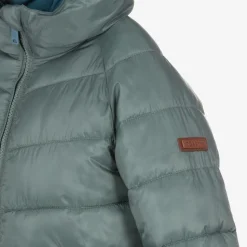 Blue & Green Reversible Puffer Jacket