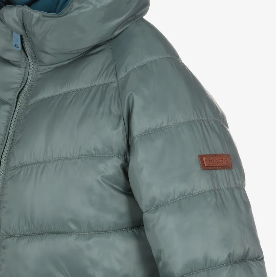 Blue & Green Reversible Puffer Jacket