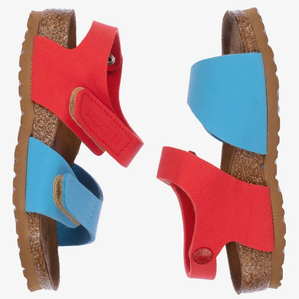 Blue & Red Sandals