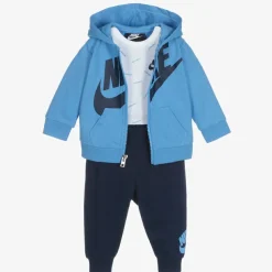 Blue & White Tracksuit Set