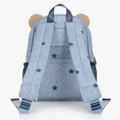 Blue & Beige Bear Backpack (25cm)