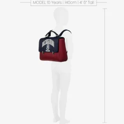 Blue & Red Satchel Backpack (34cm)