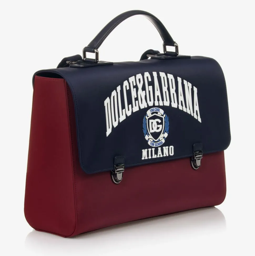 Blue & Red Satchel Backpack (34cm)