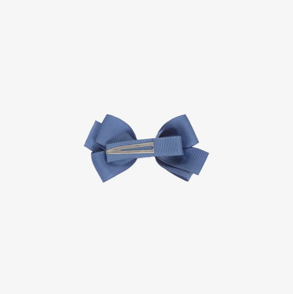 Blue Bow Hair Clip (7cm)