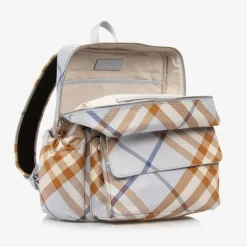 Blue Check Backpack (33cm)