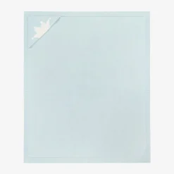 Blue Cotton & Cashmere Hooded Blanket (95cm)