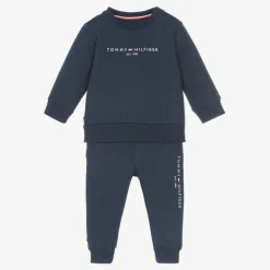 Blue Cotton Baby Tracksuit