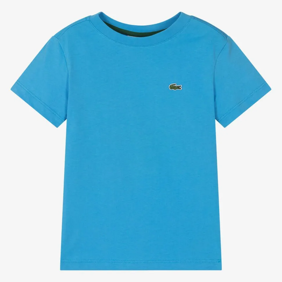 Blue Cotton Crocodile T-Shirt