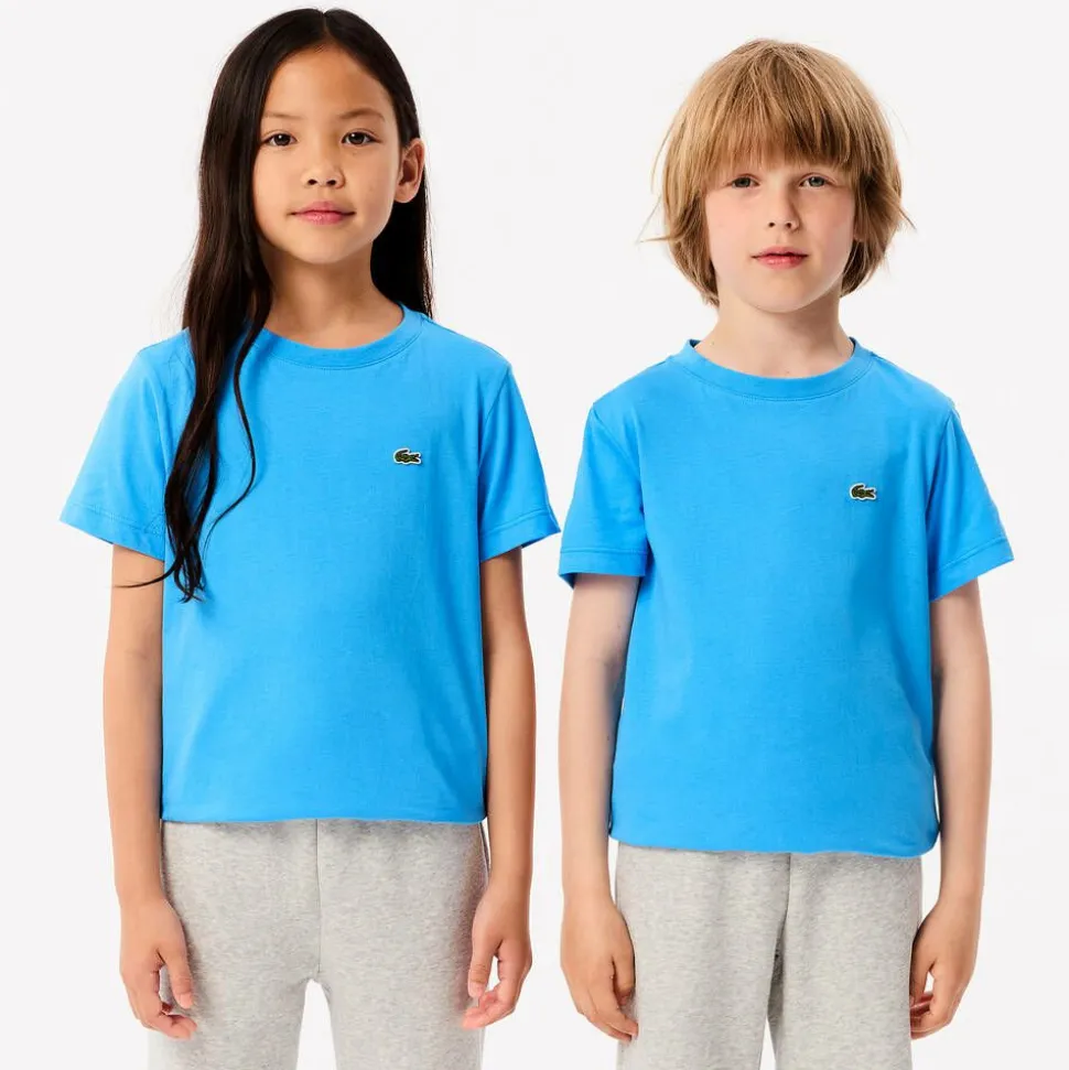 Blue Cotton Crocodile T-Shirt