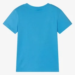 Blue Cotton Crocodile T-Shirt