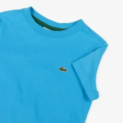 Blue Cotton Crocodile T-Shirt