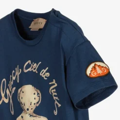 Blue Cotton Logo T-Shirt