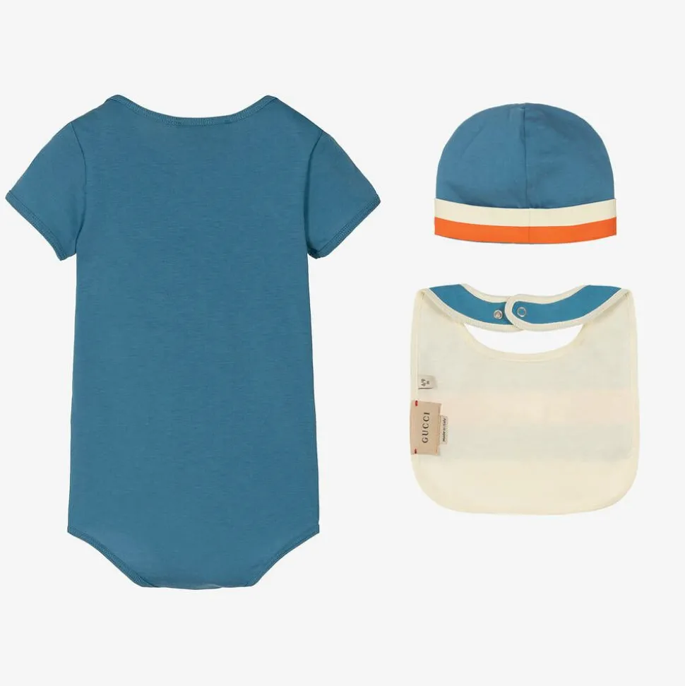 Blue Cotton Shortie Gift Set